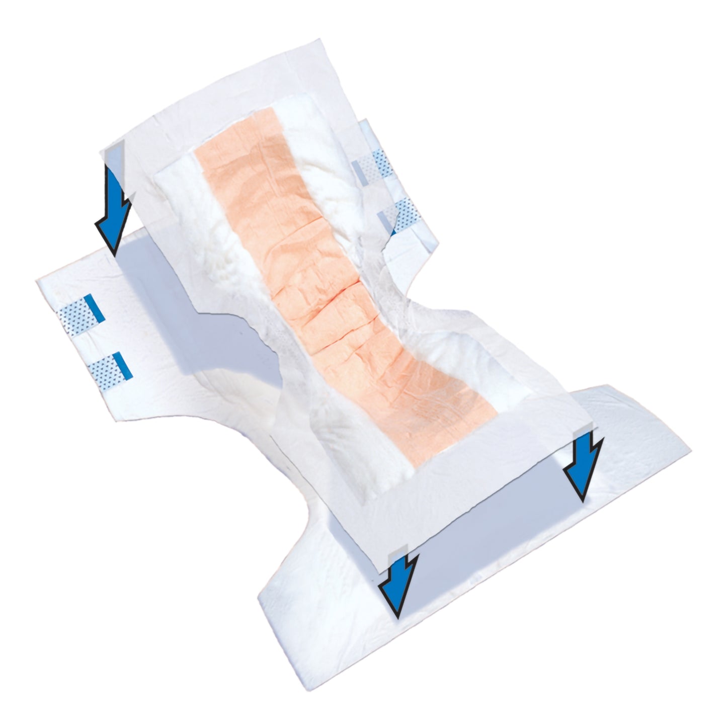 Booster Pad Tranquility® Top Liner® Contour 14 X 32 Inch Heavy Absorbency Super Absorbent Core One Size Fits Most