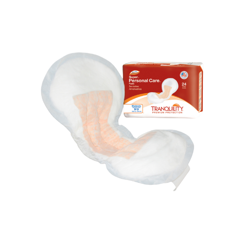 Bladder Control Pad Tranquility® Personal Care 5-1/2 X 10-1/2 Inch Heavy Absorbency Super Absorbent Core One Size Fits Most