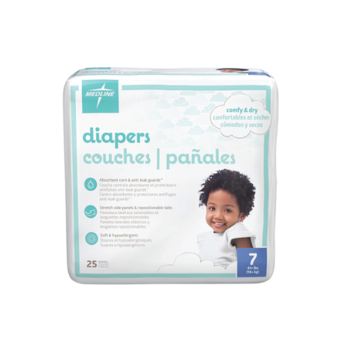 Disposable Baby Diapers, Size 7, 41+ lb