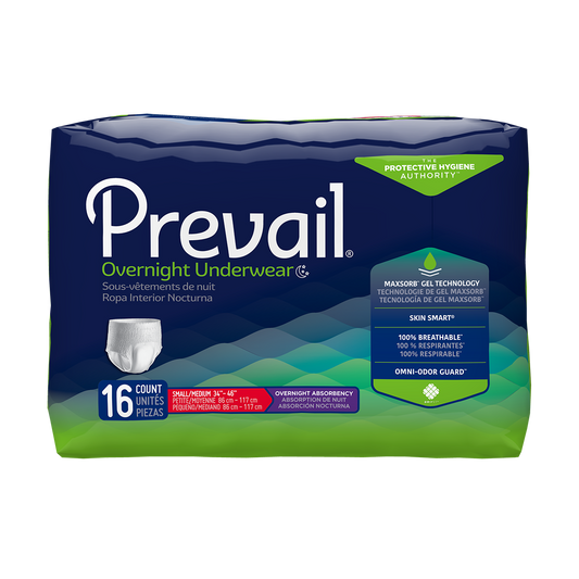 HMEPVX512 - Prevail Overnight Absorbency Underwear - Small/Medium