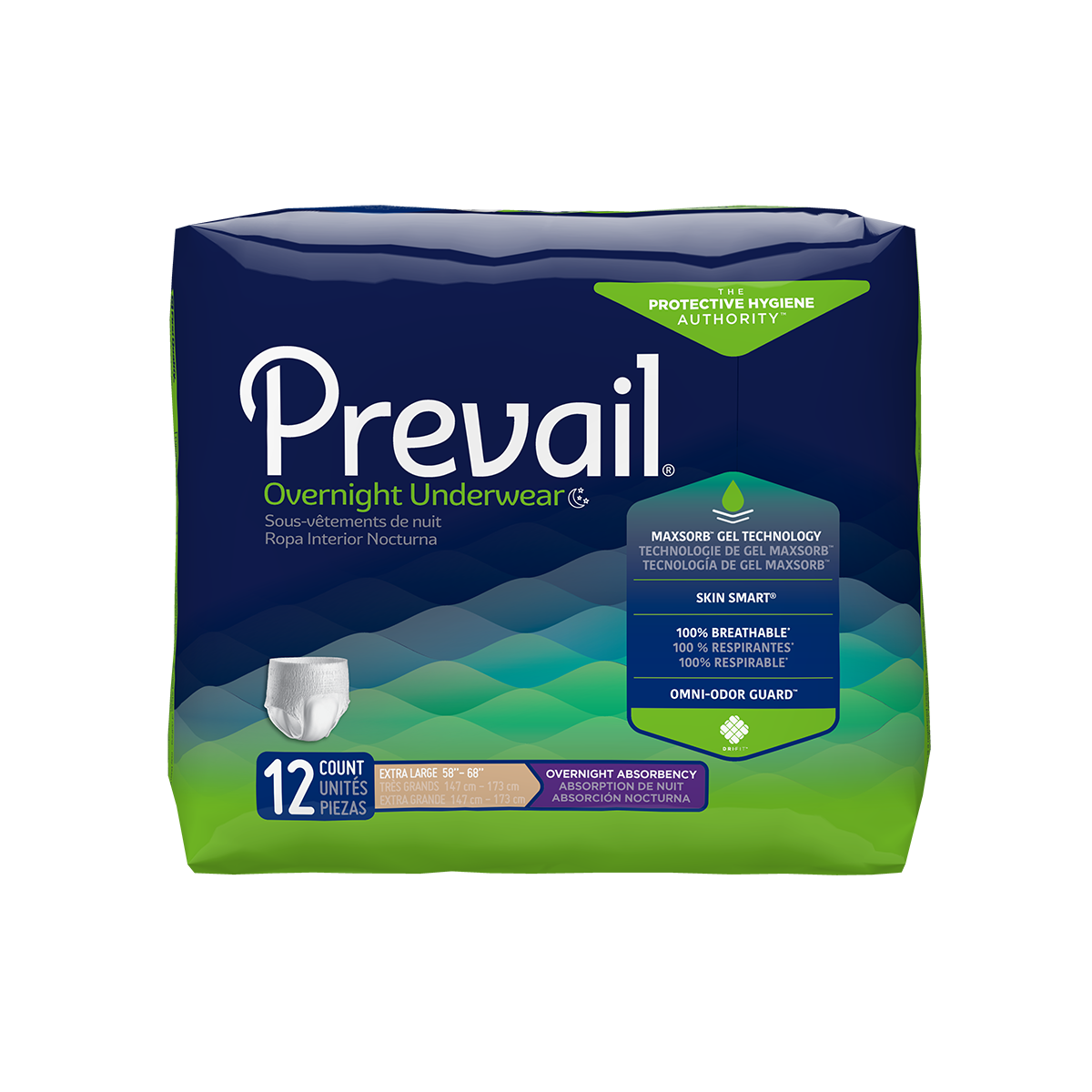 HMEPVX514 - Prevail Overnight Absorbency Underwear - X-Large