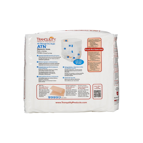 Unisex Adult Incontinence Brief Tranquility® ATN Medium Disposable Heavy Absorbency