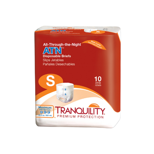 Unisex Adult Incontinence Brief Tranquility® ATN Small Disposable Heavy Absorbency