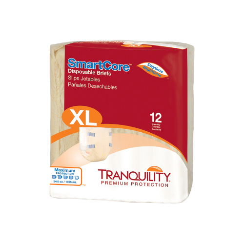 Unisex Adult Incontinence Brief Tranquility SmartCore™ X-Large Disposable Heavy Absorbency