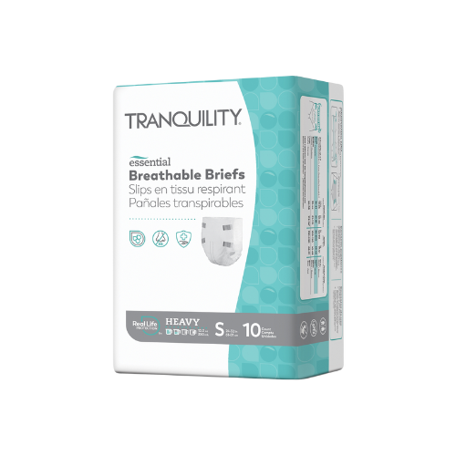 Unisex Adult Incontinence Brief Tranquility® Essential Small Disposable Heavy Absorbency