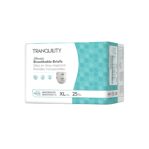 Unisex Adult Incontinence Brief Tranquility® Essential X-Large Disposable Moderate Absorbency