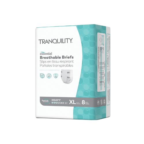 Unisex Adult Incontinence Brief Tranquility® Essential X-Large Disposable Heavy Absorbency