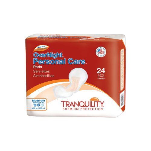 Bladder Control Pad Tranquility® Personal Care 7-1/2 X 16-1/2 Inch Heavy Absorbency Super Absorbent Core One Size Fits Most