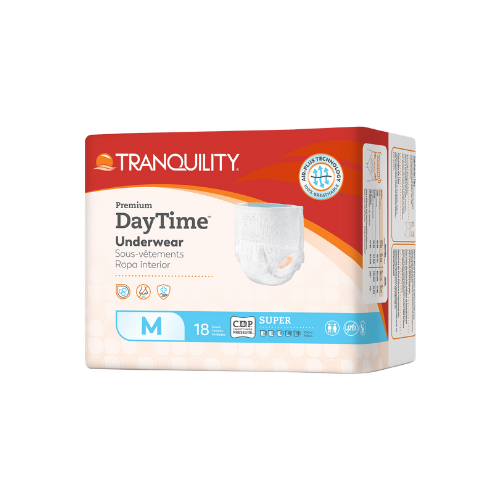 Unisex Adult Absorbent Underwear Tranquility® Premium DayTime™ Pull On with Tear Away Seams Medium Disposable Heavy Absorbency