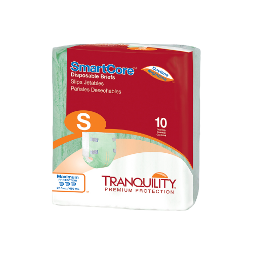 Unisex Adult Incontinence Brief Tranquility SmartCore™ Small Disposable Heavy Absorbency