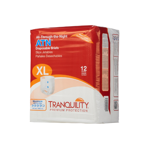 Unisex Adult Incontinence Brief Tranquility® ATN X-Large Disposable Heavy Absorbency