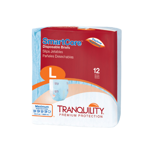 Unisex Adult Incontinence Brief Tranquility SmartCore™ Large Disposable Heavy Absorbency