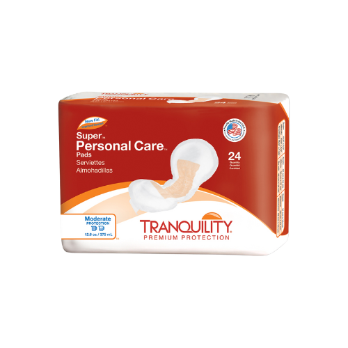 Bladder Control Pad Tranquility® Personal Care 5-1/2 X 10-1/2 Inch Heavy Absorbency Super Absorbent Core One Size Fits Most