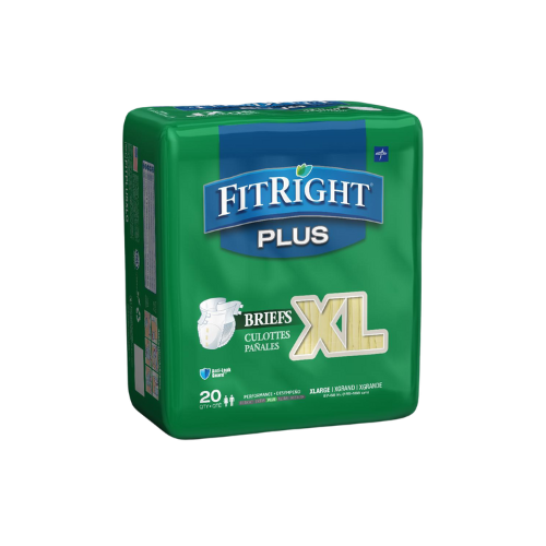 FitRight Plus Incontinence Briefs, XLarge