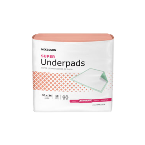 UPMD3036 - McKesson Underpads Moderate Absorbency 30" x 36" - 2pk