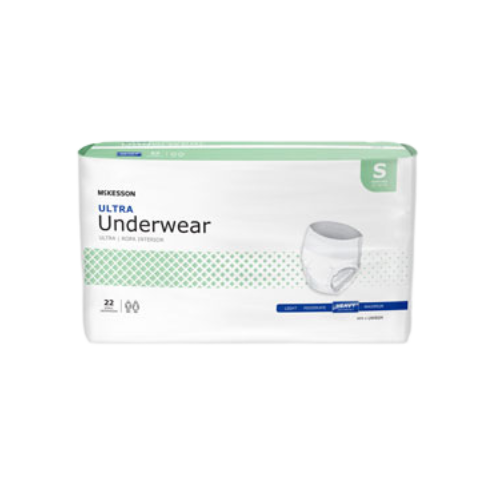 UWBSM - McKesson Underwear Ultra Absorbency Small (22-36 Inch Waist) - 2pk