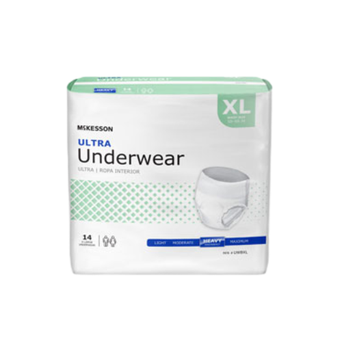 UWBXL - McKesson Underwear Ultra Absorbency X-Large (58" - 68" Waist) - 2pk